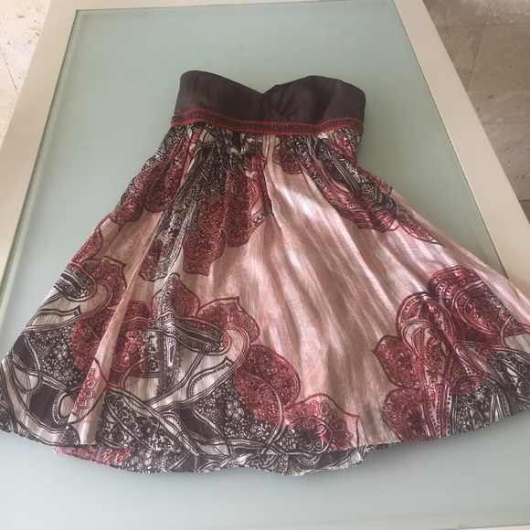 BCBGMaxAzria silk strapless dress - Picture 2 of 5